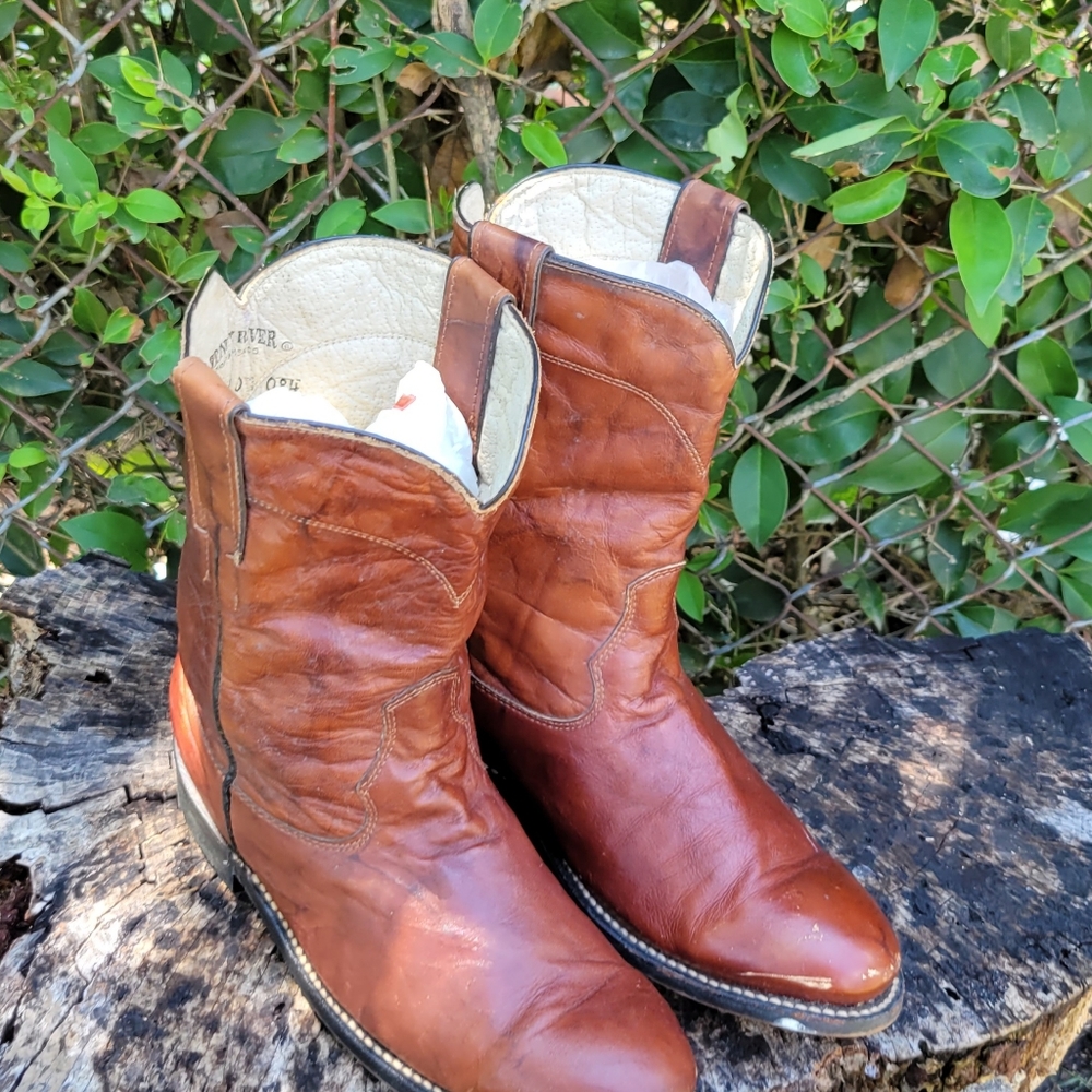 Trinity River Vintage Roper Boots/ Genuine Leather Co… Gem
